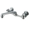 Kingston Brass KF200 Wall Mount Kitchen Faucet with Cast Spout,