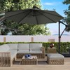 ABCCANOPY Cantilever Patio Umbrellas 10FT crest ash