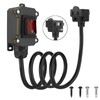 Inline Cord Switch with 10-ft 14AWG Cable Piggyback Plug(3-Pronged), IP67