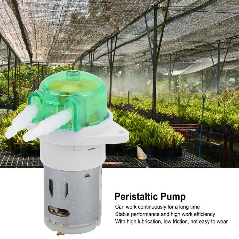 DC Peristaltic Liquid Mini Pump Dosing Water with Silicone Tube