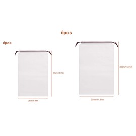 Shoe Bag with Drawstring Travel Shoe Bags Shoe Bag PE, White, shoe bag