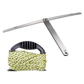 LNQ LUNIQI Aquatic Weed Cutter Stainless Steel Folding Weed Razor Professional Water Plants Removing Tool for Lakes and Ponds