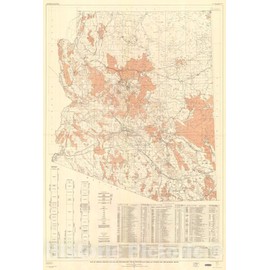 Historic Pictoric Map : Map of Arizona Showing Oil, Gas, and exploratory Wells, Pipelines, and Areas of igneous and metamorphic Rocks, 1959 Cartography Wall Art : 24in x 36in
