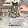 Awexilup Makeup Brush Holder with Lid, Cosmetic Tools Organizer with