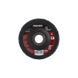 Carborundum 5539563929 Premier Red Zirconia Alumina Type 27 Fat Boy Flap Discs- (4 Units)
