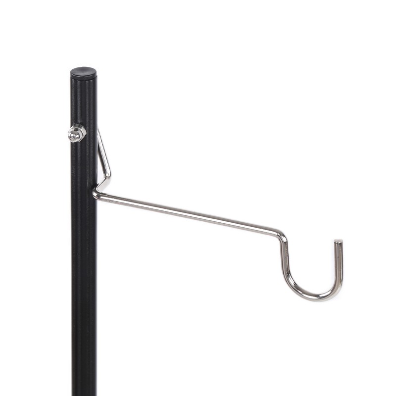 Camping Lantern Stand Aluminum Alloy Foldable Single Hook Lamp Pole