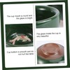 COLLBATH 1 Set Dark Green Wedding Ice Crack Teacups Unique