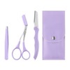 PLABBDPL Eyebrow Set of 4 Eyebrow Scissors with Comb, Eyebrow