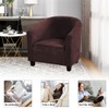 EURHOWING Velvet Tub Chair Slipcover, High Stretch Club Chair Covers
