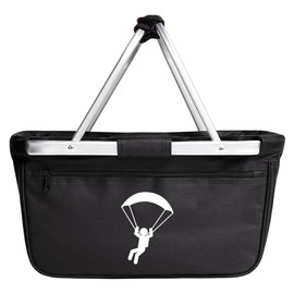 Huuraa Paragliding Shopping Basket 20 Litres Black Paragliding Gift Idea