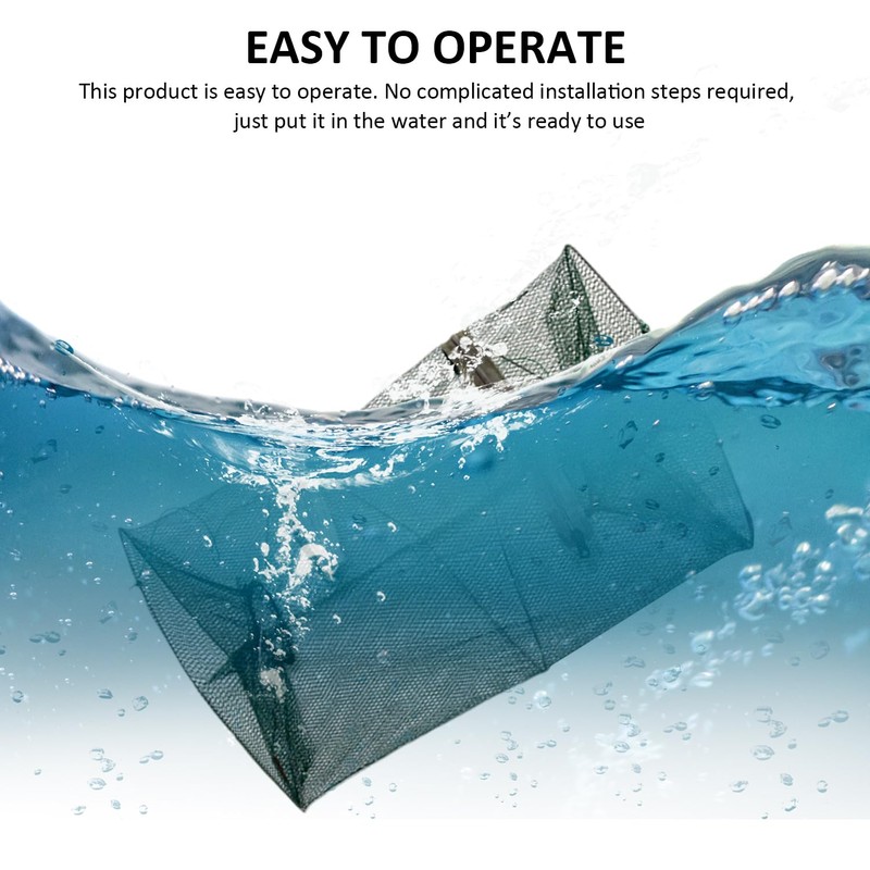 2 Pieces Of Fishing Nets, Folding Fish Traps, Square Cages,