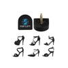 uxcell Women's Plastic Shoes High Heel Tips 4 Pcs 20mm