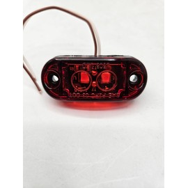 CTW Red LED 2.5" Truck Trailer Clearance Side Marker Light/Hot Dot Surface Mount