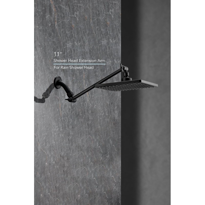 11 Inch Adjustable Shower Head Extension Arm With Locking Set