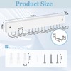 Tie Rack Belt Hanger Wall Mounted, Lomrsiul Non Slip 180