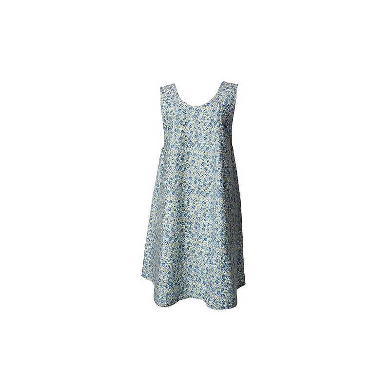 [Berry Berry] Apron Tunic-Style Apron Dress Small Rose Pattern Made