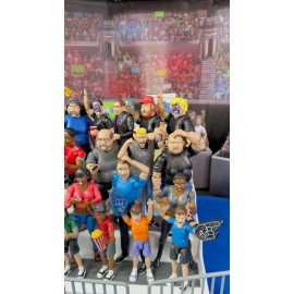 Figures Toy Company Ultimate Wrestling Crowd Fan Figures for WWE & AEW Wrestling Figures: Eugene