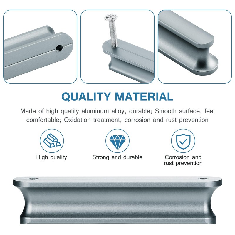 Mynoozi 10 Pack 80mm Long (64mm Hole Centre) Kitchen Cabinet
