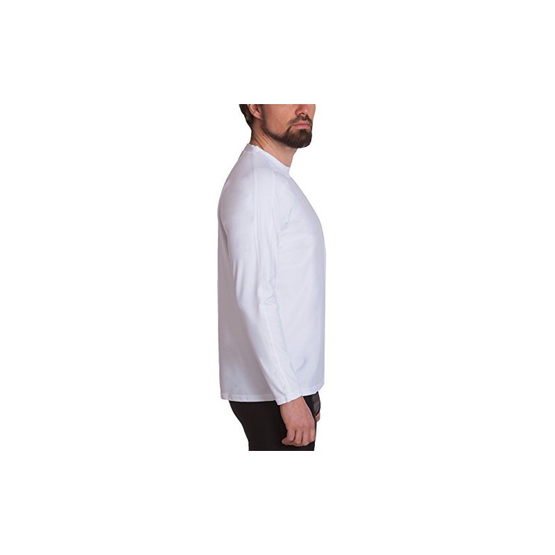 iQ-Company Men's Long-Sleeved Shirt, UV protection 300, Loose Fit, white