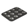 MASTERPRO MPHB98 Non-Stick 12 Cup Patty Pan, Black