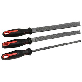 Hilka 69800113 3PC 8" Wood RASP File Set PC, Silver