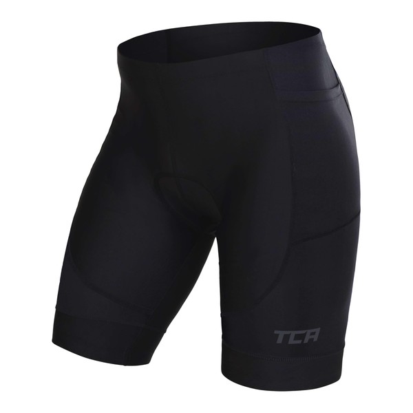 TCA Men's Slipstream Padded Cycling Shorts, Quick Dry, Breathable and