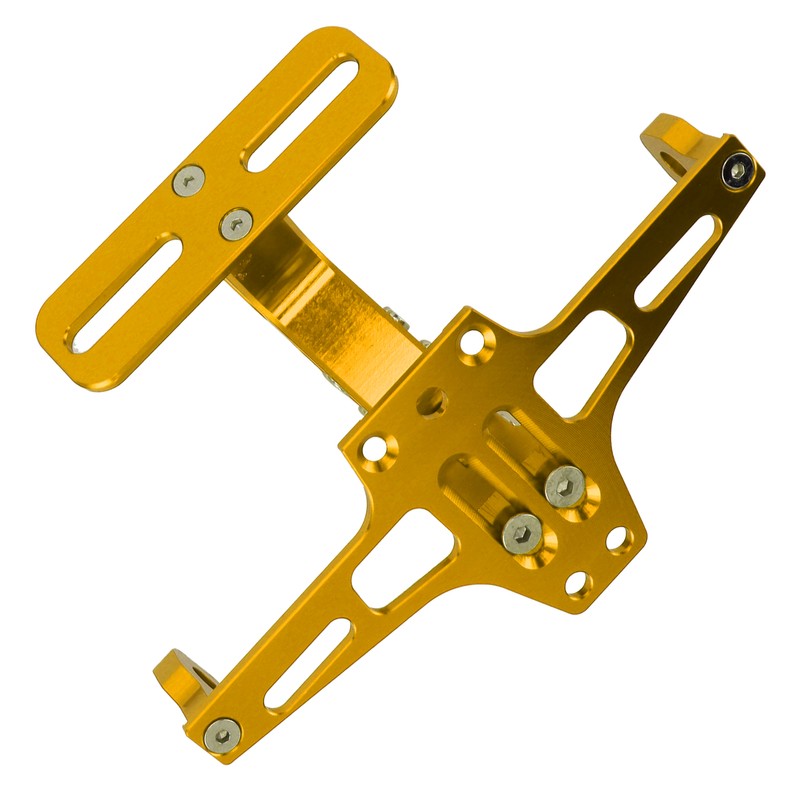 Motorcycle License Plate Bracket CNC Aluminium Alloy Universal Adjustable Motorcycle