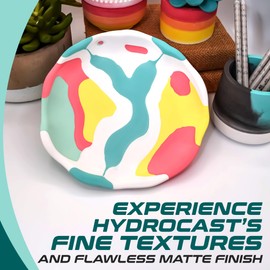 Alumilite HydroCast Refill Kit 2.2 lbs (1.7 lbs Part A + 8.5 oz Part B) Versatile Casting Kit for Beginners, Matte Ceramic Like Finish, Decorative Art, Home Decor, Coasters, Jewelry, Planter Pots