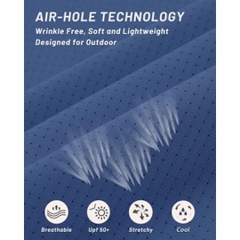 MAGCOMSEN Mens Button Up Shirts Short Sleeve Quick Dry UPF Fishing Shirts Outdoor Cooling Work Hiking Sun Shirts Safari Blue Grey XL