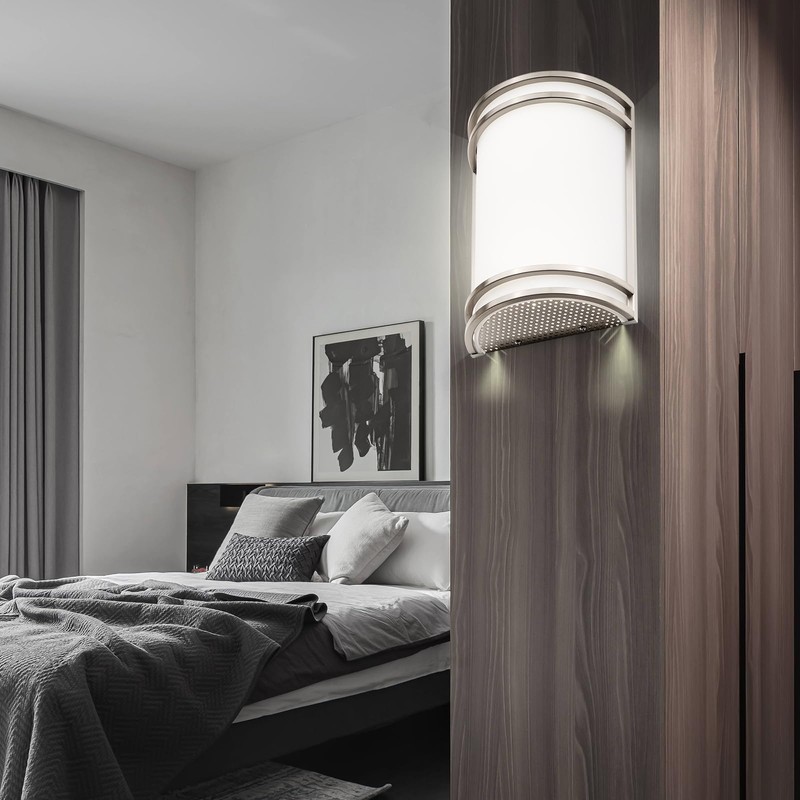 Flynix Indoor Wall Sconce, Half Cylinder Wall Light Fixture, 3000K