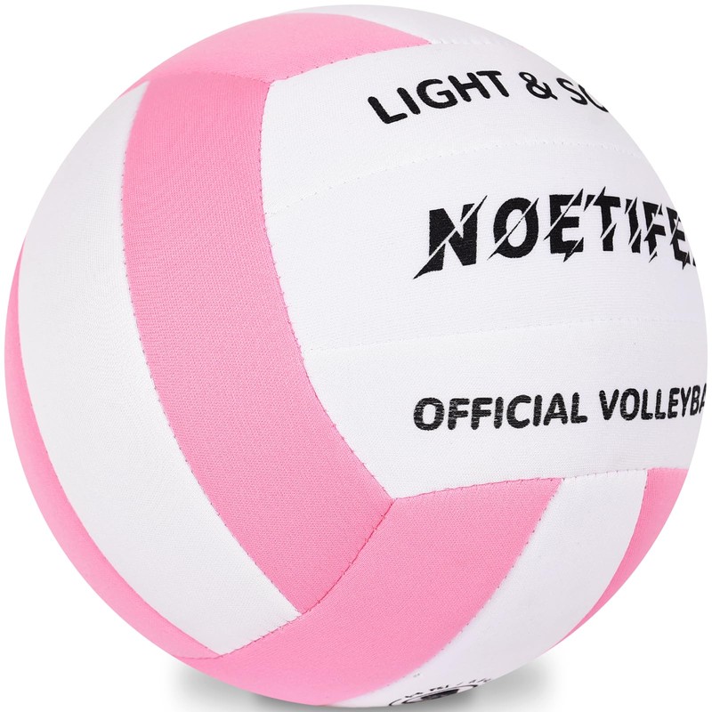 Noetifex Soft Indoor Volleyball, Ultra Soft Fabric Lightweight Volleyball for