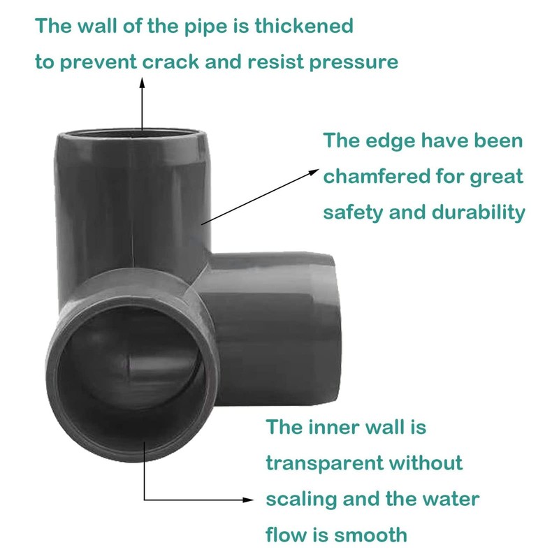 20mm PVC Pipe 10PCS 3 Way Pipe Fittings PVC Plastic