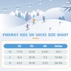 findway Kids Ski Socks, 2 Pairs /3 Pairs Warm Cotton