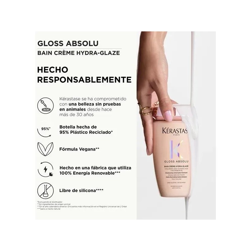 Shampoo Kérastase Gloss Absolu Bain Hydra-glaze 500ml