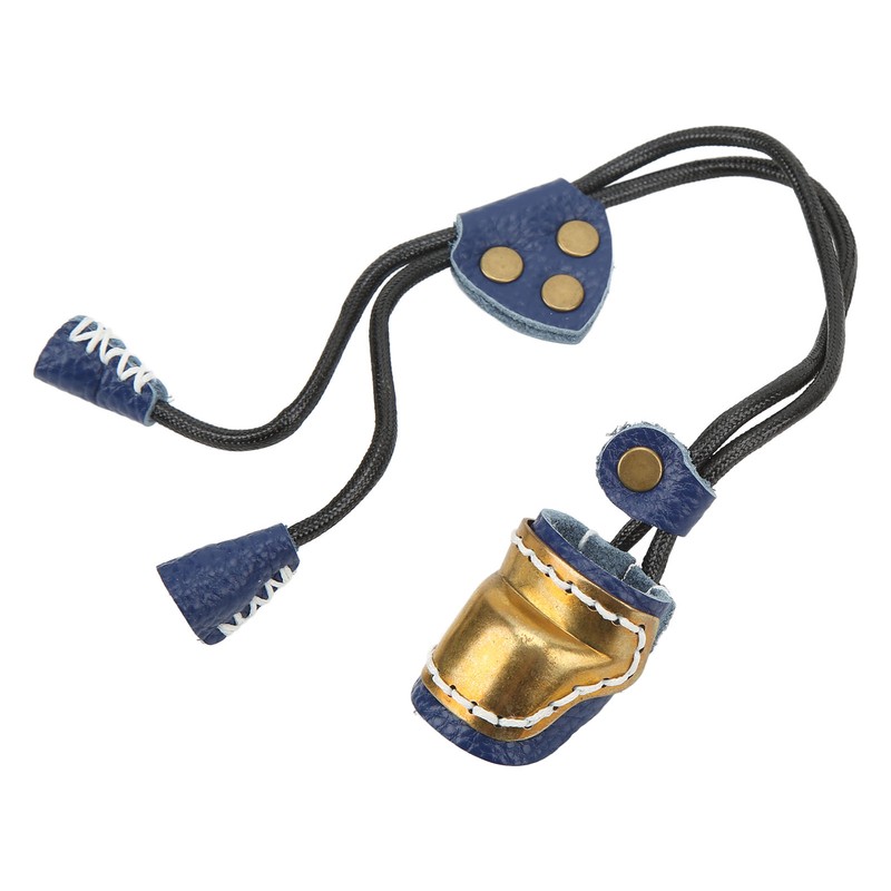 Archery Fingers Guard Protector Brass and Leather Archery Thumb Ring