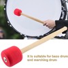 2PCS Bass Foam Drum Mallet Oak Handle EVA Foam Head