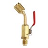 6PCS Refrigerant Angled Compact Ball Valve Fit for R410A R134A