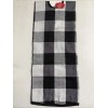Holiday Time Black White Buffalo Plaid Christmas 48" Tree Skirt