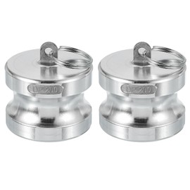 PATIKIL 2 Pack 2" Aluminum Cam Lock Fittings - Male Adapter x Female NPT Thread, Quick Disconnect Coupling Cam Lock Hose Fitting, Corrosion Resistant (Part-DP Cam Groove Type)