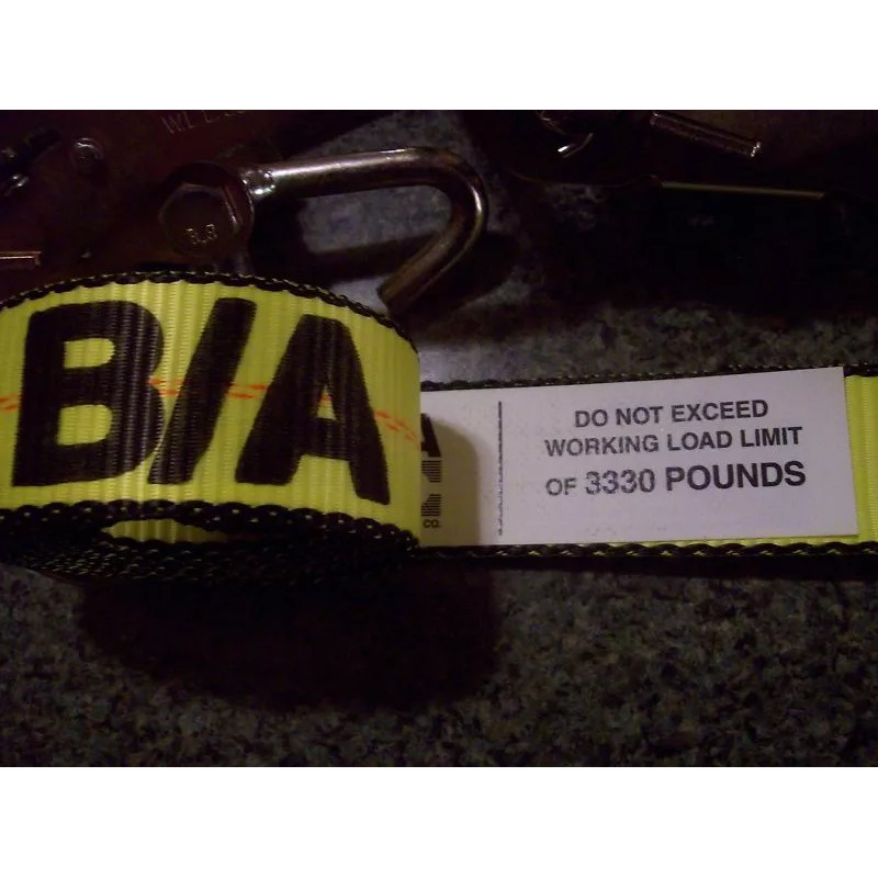 B/A 8 New Rollback O-Ring Lasso Straps 8' Long Wheel