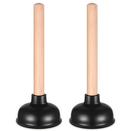 Baderke 2 Pcs Small Drain Plunger Little 4 Inch Cup Clog Remover Small Hand Force Sink Plunger for Kitchen Sink Bathroom Toilet Shower Bath Tub