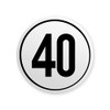 Speed Sign 40 km/h on Magnetic Film for Germany Truck