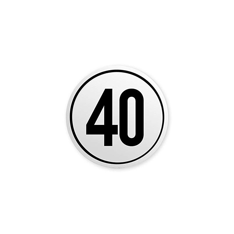 Speed Sign 40 km/h on Magnetic Film for Germany Truck