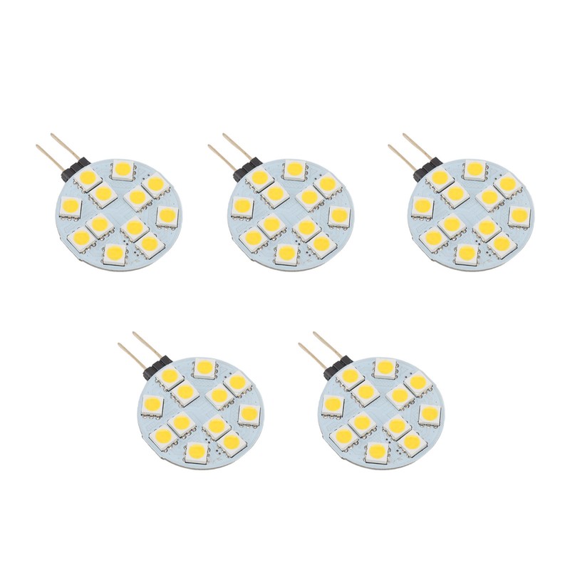 5pcs G4 LED Bulb 12V 2W Warm Light Energy Saving