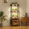 Plant Stand Indoor with Grow Lights and Removable Drawer, 4