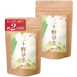 [Bulk Purchase 2 Bags] Warm Farm Sanjinokusa Tea Bag 1 Bag (0.1 oz (3 g) x 30 Packets / 30 Types of Blending), Wild Grass Tea, Herbal Tea, Health Tea Blended Tea