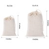GIYOMI 20 Pcs Muslin Drawstring Bags - Natural Unbleached Cotton