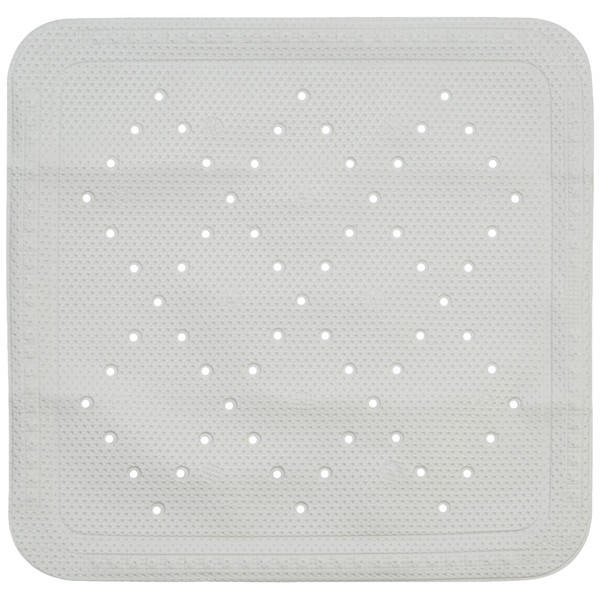 Kleine Wolke Calypso Duscheinlage, Polyvinylchlorid, Platin, 55 x 55 cm