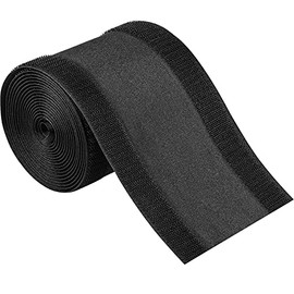 WILLBOND Agarre de Cable Cubierta de Cable de Piso Protector de Cables y Cordones Gestión de Cable Solo para Alfombra de Oficina Comercial (Negro, 9.84 Pies)