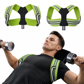 Playire Pro-Gym Posture Brace for Men, 8 cm Straps Help Spread Pressure